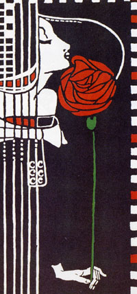  MargaretMacdonald, Carte de menu, 1901, detail